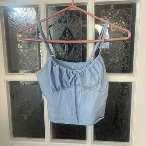 Hollister Light Blue Spaghetti Strap Top | Casual Feminine | Size Small